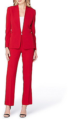 dillards red pant suits