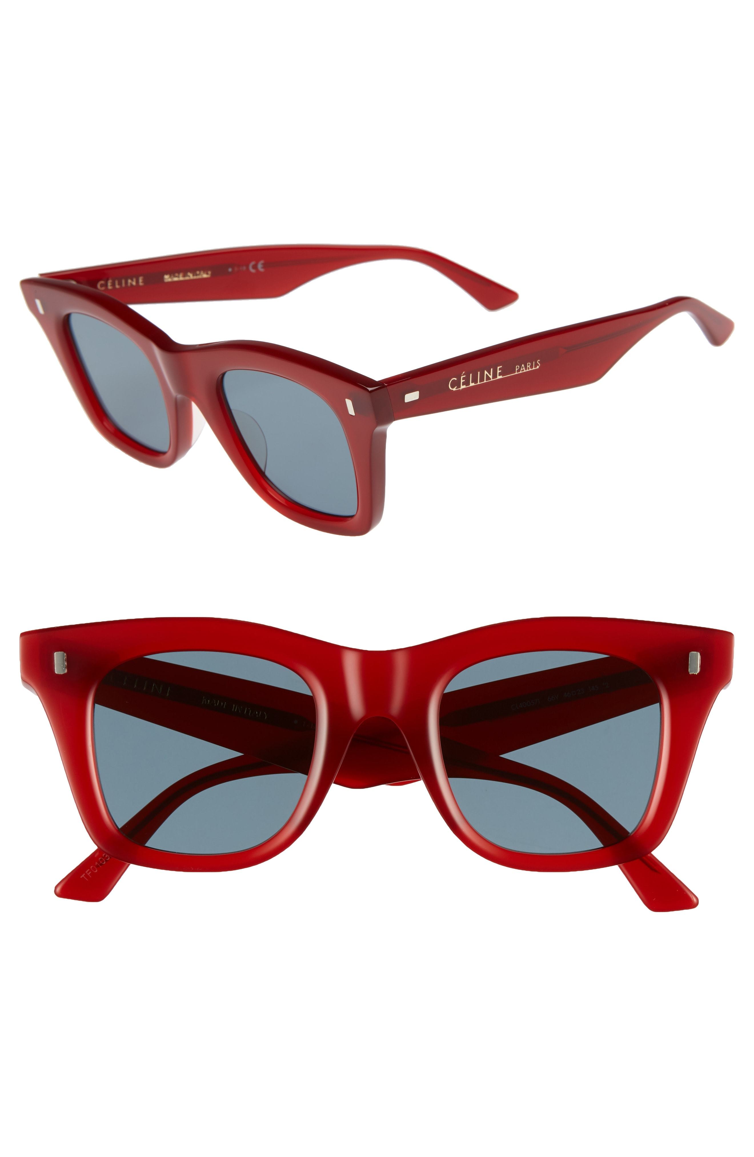 Udråbstegn trække Det Celine 46mm Square Sunglasses, $470 | Nordstrom | Lookastic
