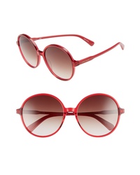 Longchamp 49mm Gradient Round Sunglasses