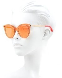 Dolce & Gabbana 51mm Mirrored Cat Eye Sunglasses