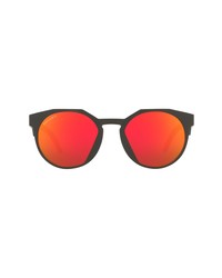 Oakley 52mm Round Sunglasses In Matte Carbonprizm Ruby At Nordstrom