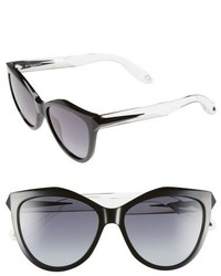 Givenchy 55mm Retro Sunglasses Black Crystal