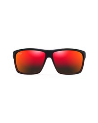 Maui Jim Alenuihaha 64mm Polarized Oversize Rectangular Sunglasses
