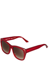 Thierry Lasry Blasty Square Acetate Sunglasses Red