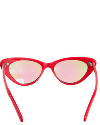 Cutler And Gross Mirrored Cat Eye Sunglasses