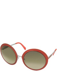 Emilio Pucci Ep38 Large Oval Acetate Sunglasses