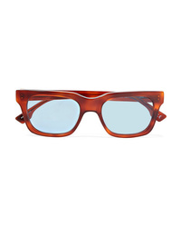 Le Specs Fellini Square Frame Tortoiseshell Acetate Sunglasses