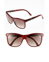 Gucci 57mm Retro Sunglasses Red Brick One Size