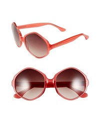 Isaac Mizrahi New York 55mm Sunglasses Neon Red One Size