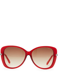 Tom Ford Linda Acetate Butterfly Sunglasses Red