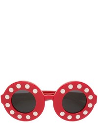 Linda Farrow Round Framed Sunglasses