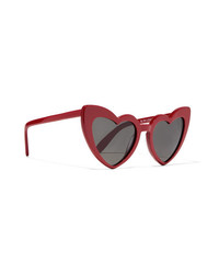 Saint Laurent Loulou Heart Shaped Acetate Sunglasses