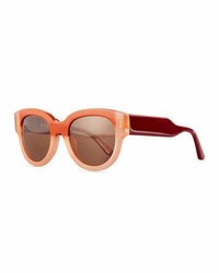 Marchon Eyewear Cromo D Frame Two Tone Sunglasses Pinkred