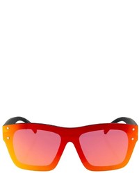 Topshop Matrix Rimless Visor Sunglasses