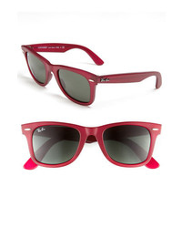 Ray-Ban Classic Wayfarer 50mm Sunglasses Matte Red Green One Size