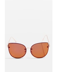 Topshop Rimless Kitty Sunglasses