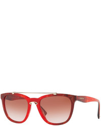 Valentino Rockloop Square Brow Bar Sunglasses