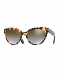 Oliver Peoples Roella Mirrored Cat Eye Sunglasses Red Tortoise