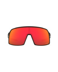 Oakley Shield Sunglasses In Polished Blackprizm Ruby At Nordstrom
