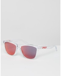 Oakley Square Frogskin Sunglasses With Red Flash Lens