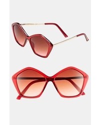 Steve Madden 56mm Sunglasses Red One Size