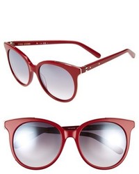 Bobbi Brown The Lucy 54mm Sunglasses Black Red