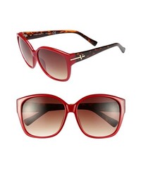 Vince Camuto 60mm Retro Sunglasses Red Tortoise One Size