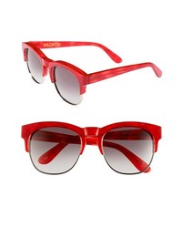Wildfox Club Fox 54mm Sunglasses Red Tortoise One Size
