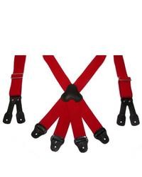 Suspender Factory Fireman Button End Suspenders By Sf Red One Size