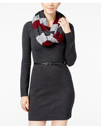 Amy Byer Bcx Juniors Belted Sweater Dress With Scarf