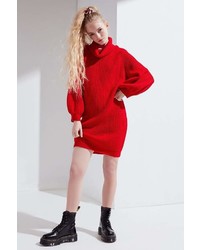 Callahan Cowl Turtleneck Sweater Dress