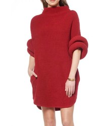 Gracia Red Sweater Dress