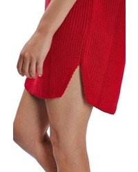 Topshop Ribbed Sweater Dress