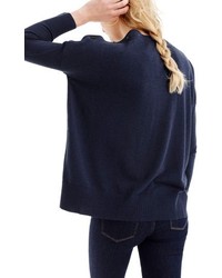J.Crew Button Boatneck Sweater