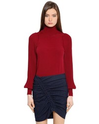 Designers Remix Gina Ribbed Sleeve Viscose Sweater