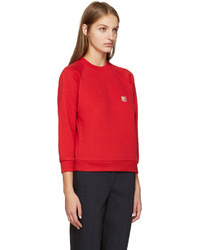 MAISON KITSUNE Maison Kitsun Red Fox Head Sweatshirt