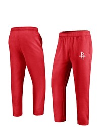 FANATICS Branded Red Houston Rockets Primary Logo Sweatpants