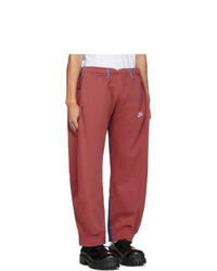 Bless Red And Blue Overjogging Jean Lounge Pants