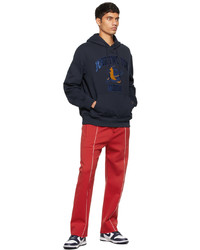 424 Red Contrast Track Pants