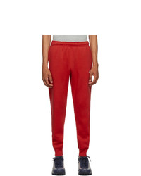 Nike Red Fleece Sportswear Club Lounge Pants