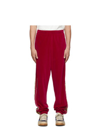 Gucci Red Gg Stripe Lounge Pants