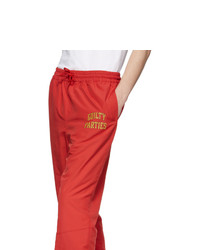 Wacko Maria Red Guilty Parties Track Pants
