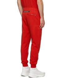 Alexander McQueen Red Jogger Lounge Pants
