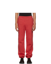 Balenciaga Red Logo Lounge Pants