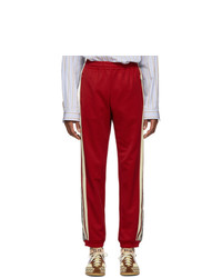 Gucci Red Oversized Gg Lounge Pants
