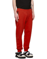 Alexander McQueen Red Selvedge Logo Lounge Pants