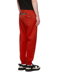 Alexander McQueen Red Selvedge Logo Lounge Pants