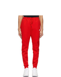 Nike Red Sportswear Tech Fleece Jogger Sweatpants