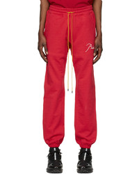 Rhude Red Terry Lounge Pants