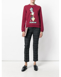Love Moschino Diamond Girl Print Sweatshirt